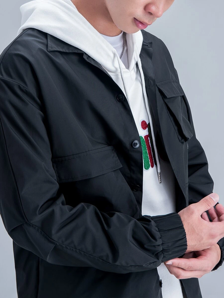 Navy Blue Utility Jacket